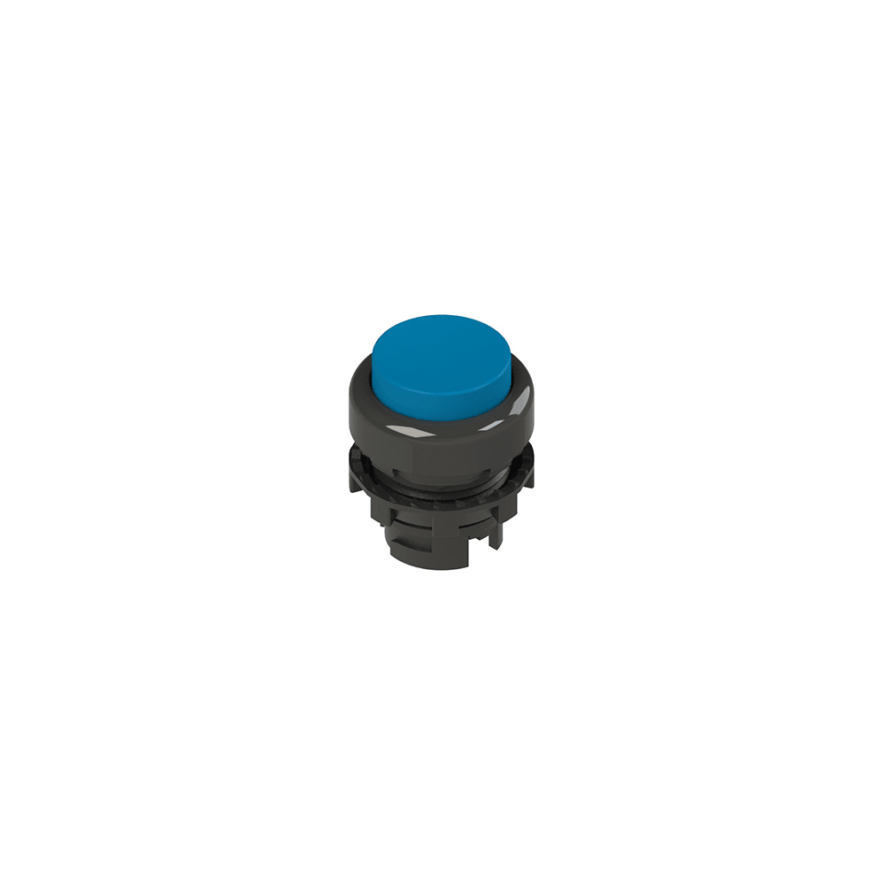 PIZZATO ELETTRICA - Pulsante luminoso sporgente blu E2 2PL2S6210