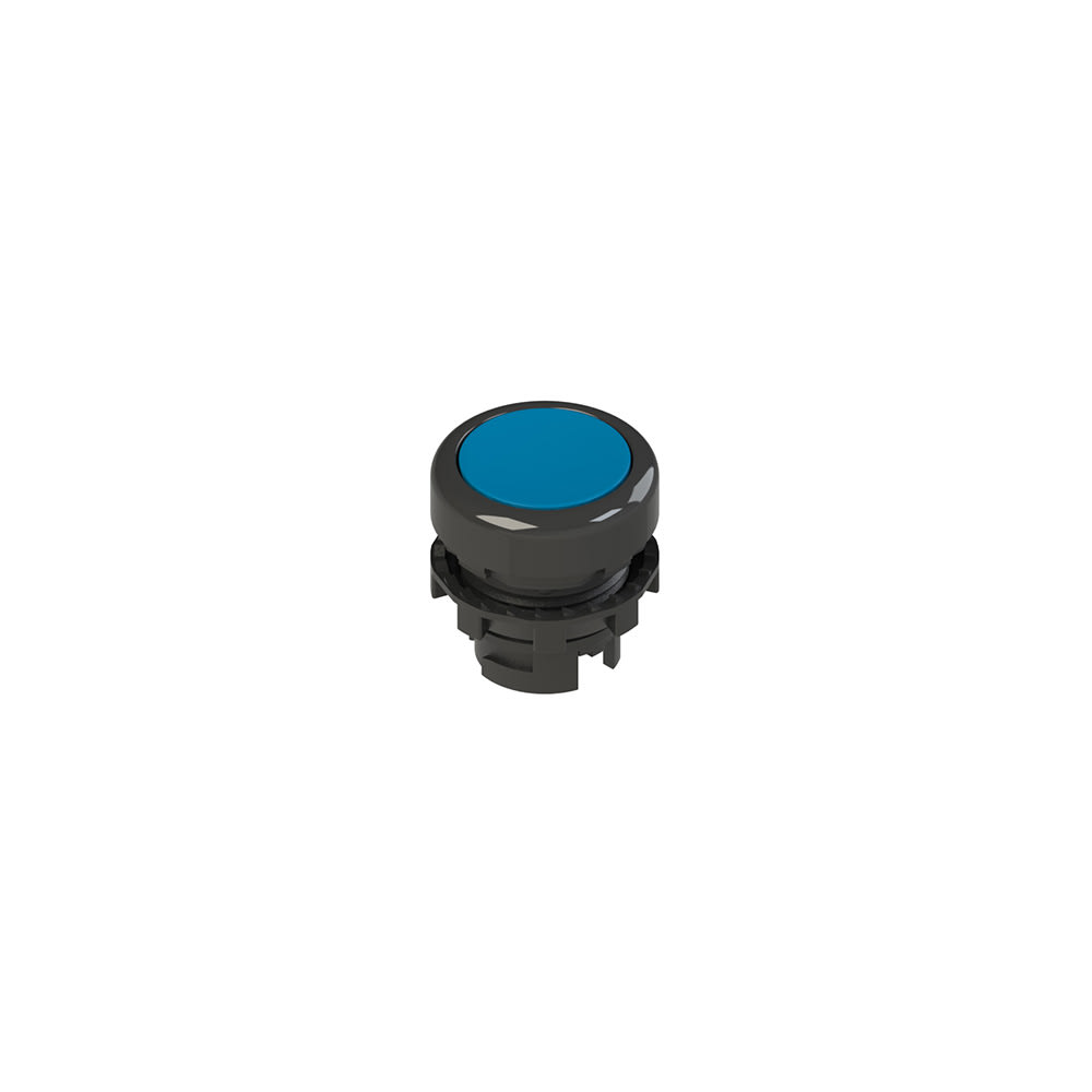 PIZZATO ELETTRICA - Pulsante ad impulso rasato blu E2 3PU2R6210