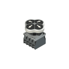 PIZZATO ELETTRICA - Unità completa con pulsante quadruplo, base di aggancio e contatti E2 AC-DXBC2000