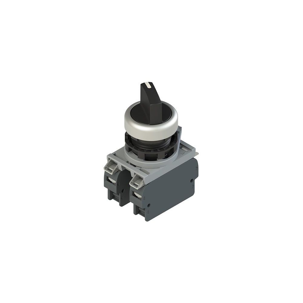 PIZZATO ELETTRICA - Unità completa con selettore a 4 posizioni, base d'aggancio e contatti E2 AC-DXBC2203