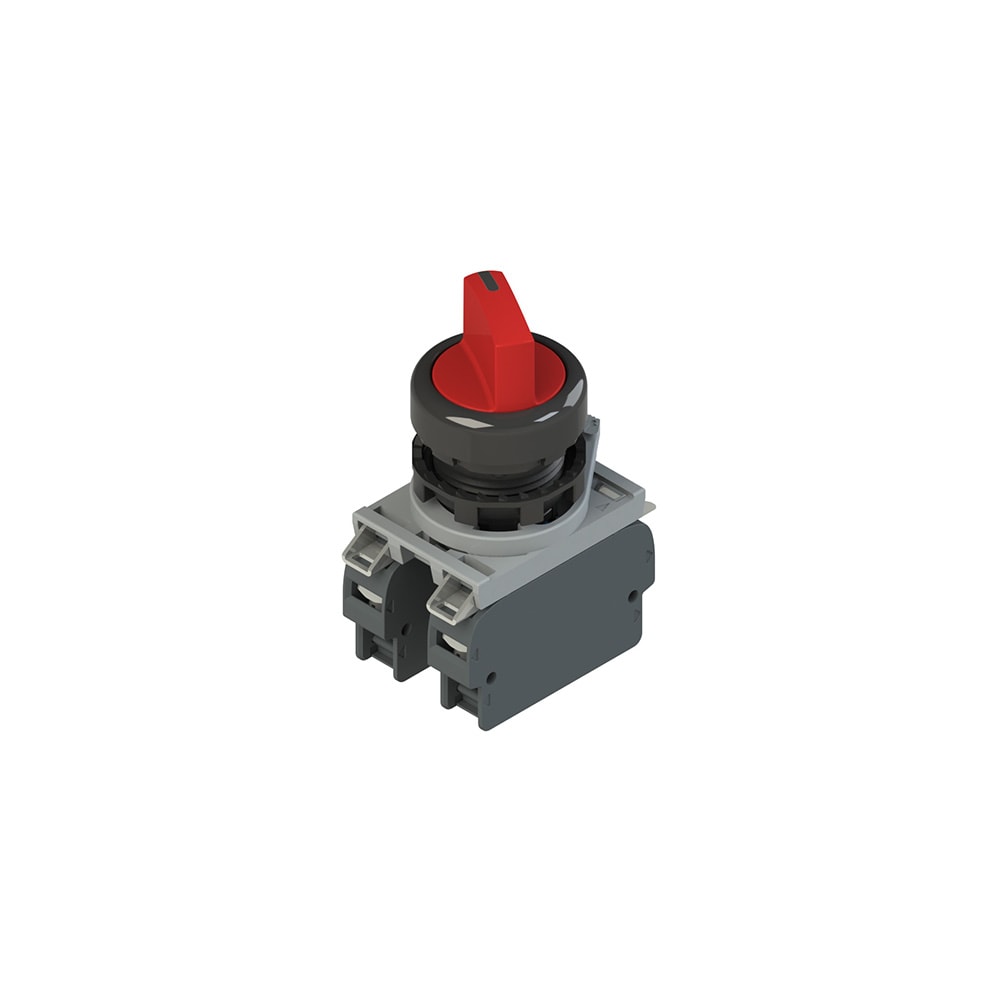 PIZZATO ELETTRICA - Unità completa con selettore a 4 posizioni, base d'aggancio e contatti E2 AC-DXBC2217