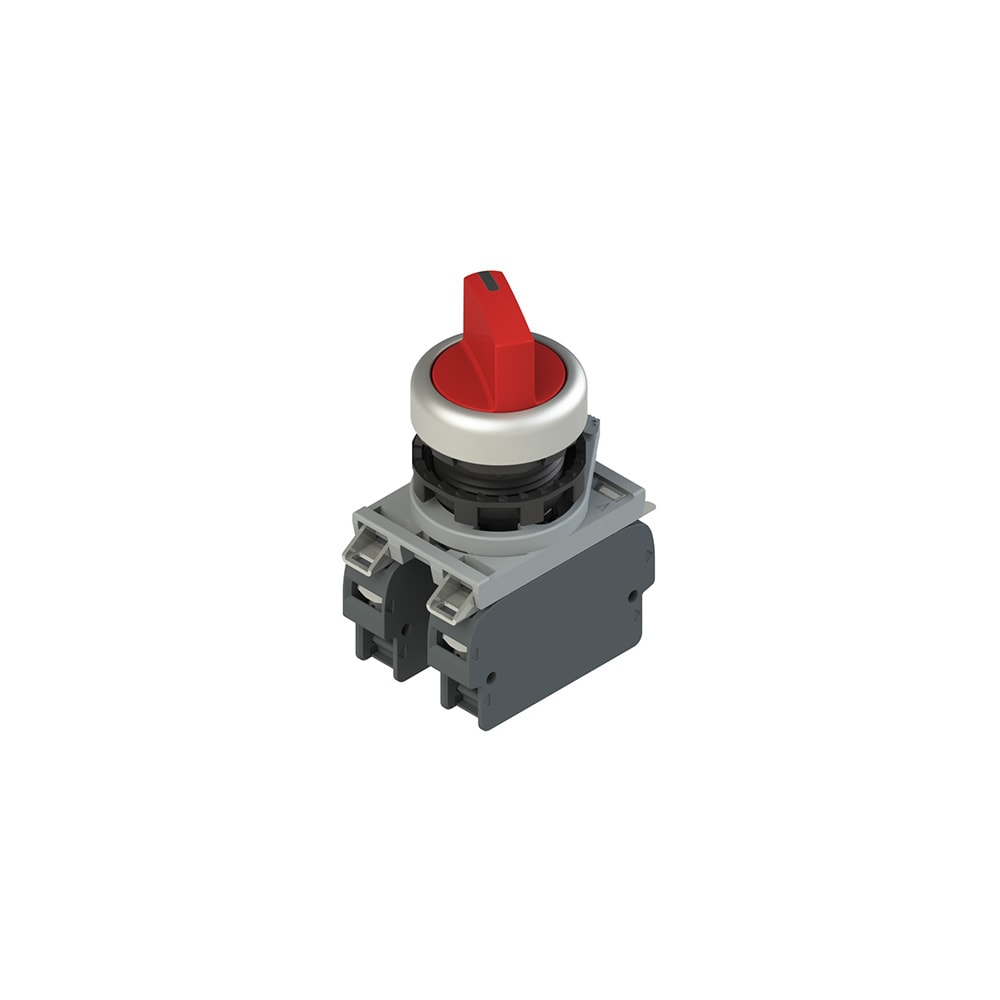 PIZZATO ELETTRICA - Unità completa con selettore a 4 posizioni, base d'aggancio e contatti E2 AC-DXBC2219