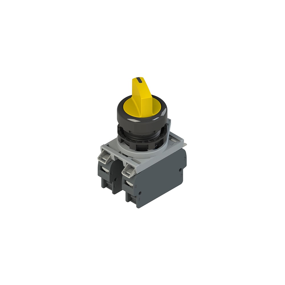 PIZZATO ELETTRICA - Unità completa con selettore a 4 posizioni, base d'aggancio e contatti E2 AC-DXBC2232