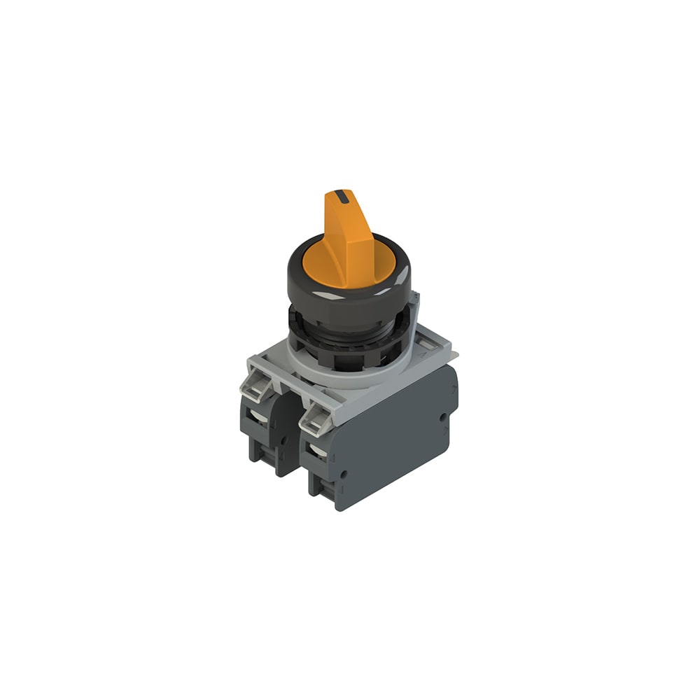 PIZZATO ELETTRICA - Unità completa con selettore a 4 posizioni, base d'aggancio e contatti E2 AC-DXBC2248