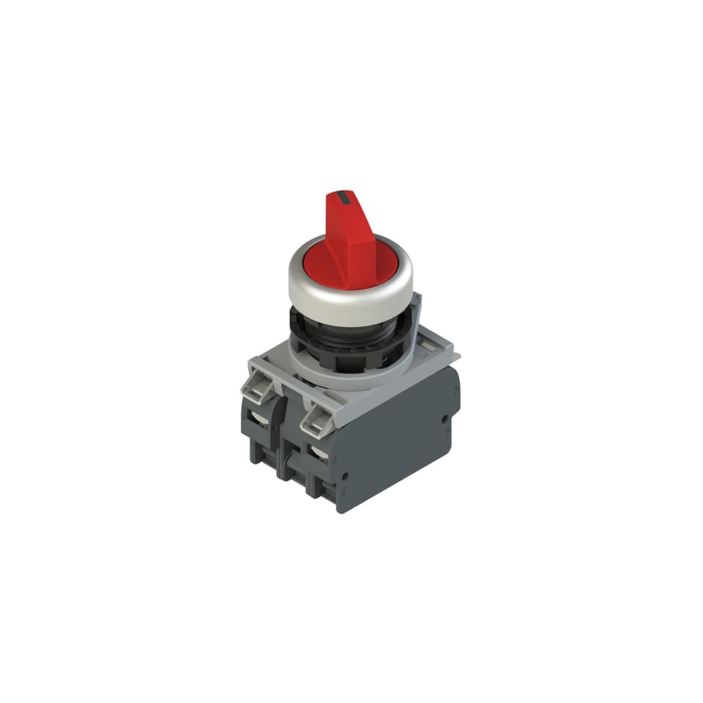 PIZZATO ELETTRICA - Unità completa con selettore luminoso a 4 posizioni, base d'aggancio e contatti E2 AC-DXBC2266