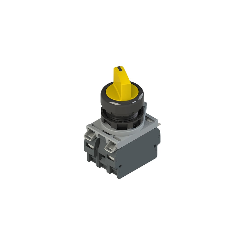 PIZZATO ELETTRICA - Unità completa con selettore luminoso a 4 posizioni, base d'aggancio e contatti E2 AC-DXBC2280