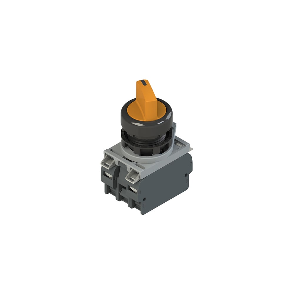 PIZZATO ELETTRICA - Unità completa con selettore luminoso a 4 posizioni, base d'aggancio e contatti E2 AC-DXBC2297