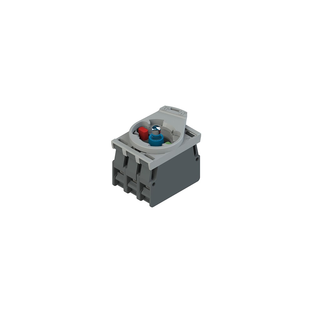 PIZZATO ELETTRICA - Unità completa con LED blu, Unità di contatto 1NC+1NO e base d'aggancio