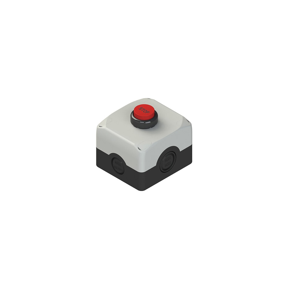 PIZZATO ELETTRICA - Unità completa con scatola, pulsante sporgente e contatti ES AC31018