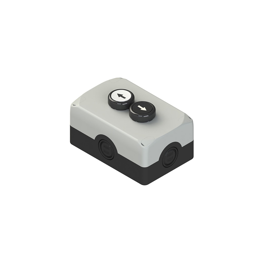 PIZZATO ELETTRICA - Unità completa con scatola, 2 pulsanti rasati e contatti