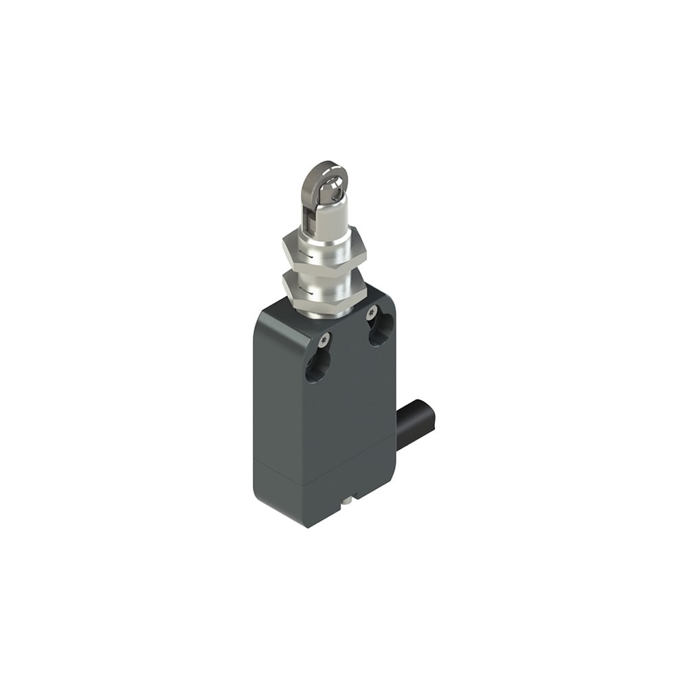 PIZZATO ELETTRICA - Interruttore precablato modulare a pistoncino con rotella e canotto filettato M12