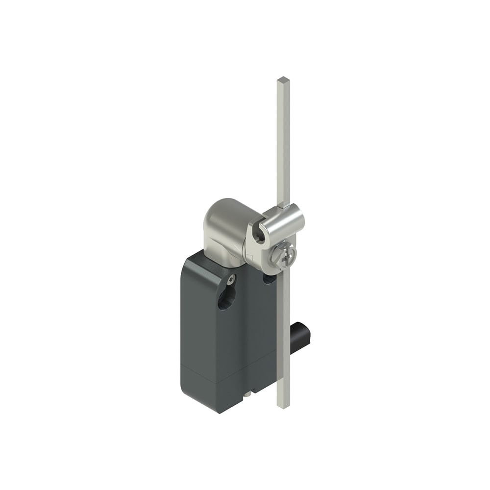 PIZZATO ELETTRICA - Interruttore precablato modulare a leva girevole con asta inox quadra 3x3x125 regolabile