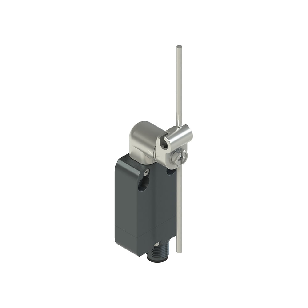 PIZZATO ELETTRICA - Interruttore precablato modulare a leva girevole in metallo con asta inox diam. 3x125 regolabile