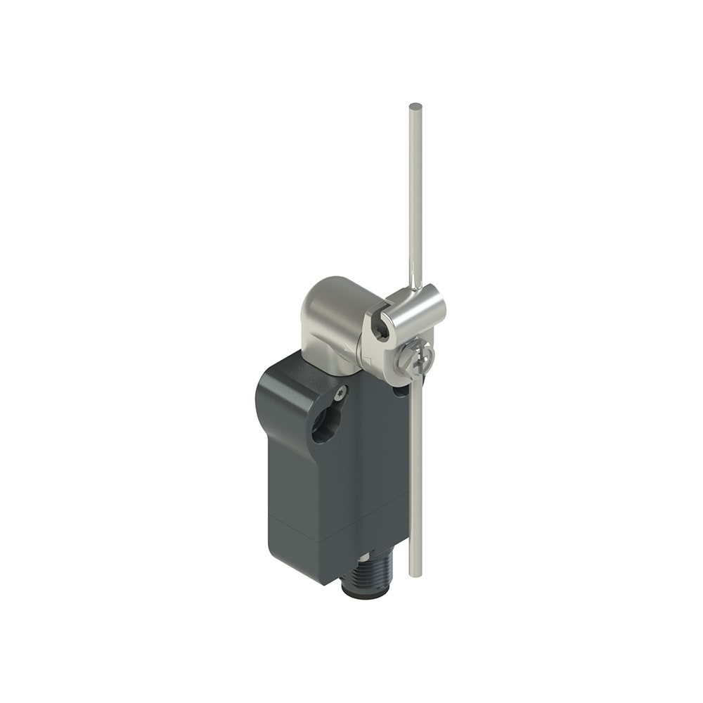 PIZZATO ELETTRICA - Interruttore precablato modulare a leva girevole in metallo con asta inox diam. 3x125 regolabile
