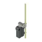 PIZZATO ELETTRICA - Interruttore precablato modulare a leva girevole in metallo con asta in fibra di vetro diam.6x200 regolabile