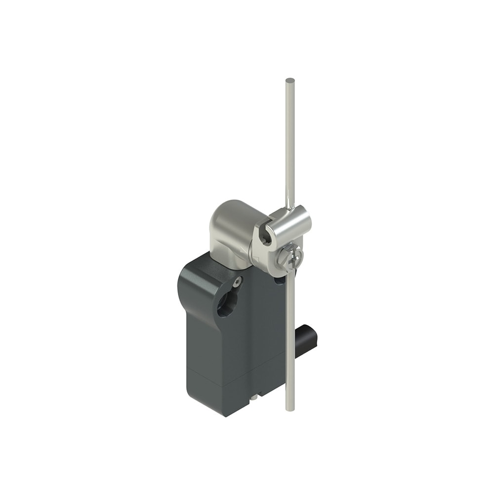 PIZZATO ELETTRICA - Interruttore precablato modulare a leva girevole in metallo con asta inox diam. 3x125 regolabile