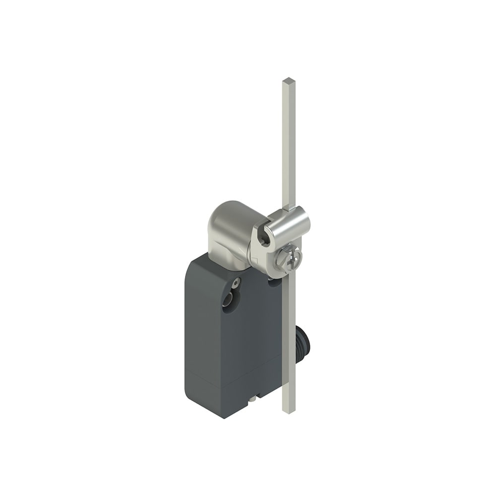 PIZZATO ELETTRICA - Interruttore precablato modulare a leva girevole con asta inox quadra 3x3x125 regolabile