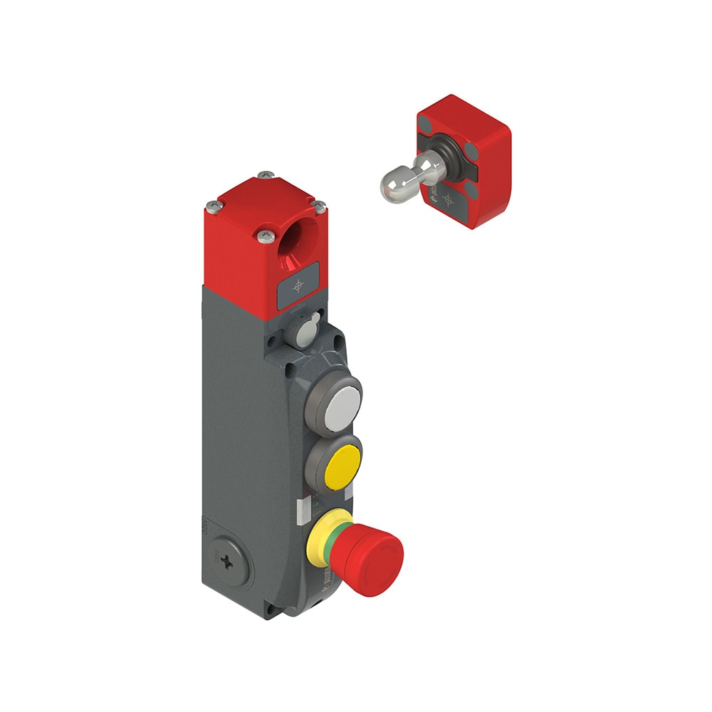 PIZZATO ELETTRICA - Interruttore di sicurezza con blocco serie NG con dispositivi di comando integrati, completo di azionatore NG 2D1E421C-F30