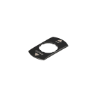 PIZZATO ELETTRICA - Targhetta con foro sagomato, rettangolare nera 30x60 mm, scritta "UP, DOWN"