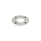 PIZZATO ELETTRICA - Targhetta con foro sagomato, circolare grigia, ? 60 mm, scritta "UP, R , DOWN, L"