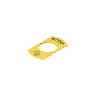 PIZZATO ELETTRICA - Targhetta rettangolare con foro sagomato 30x60 mm, scritta "STOP"