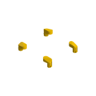 PIZZATO ELETTRICA - Tappi di ricambio per coperchio scatole settore automazione, colore giallo VE TS35RA1