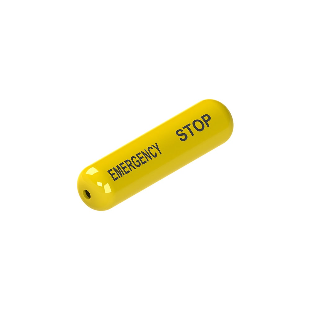 PIZZATO ELETTRICA - Indicatore fune - scritta "EMERGENCY STOP"
