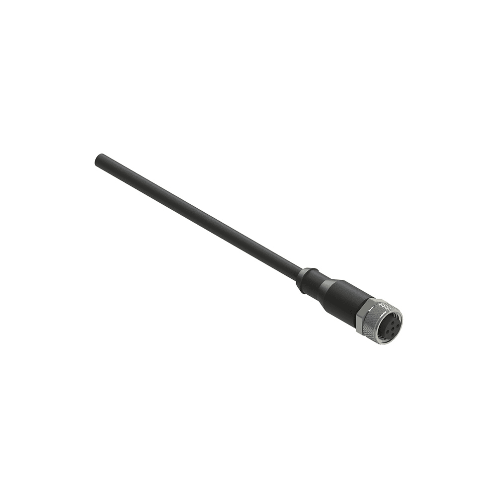 PIZZATO ELETTRICA - Connettore femmina M12 5 poli diritto cablato con cavo 5 m, riverstimento guaina in PVC