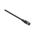 PIZZATO ELETTRICA - Connettore femmina M12 8 poli diritto cablato con cavo PUR 5 m e ghiera esagonale in acciaio inox