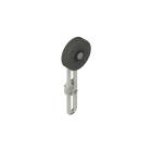 PIZZATO ELETTRICA - Leva regolabile con rotella in gomma diametro 40 mm