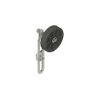 PIZZATO ELETTRICA - Leva regolabile dentellata con rotella in gomma diametro 50 mm a sbalzo