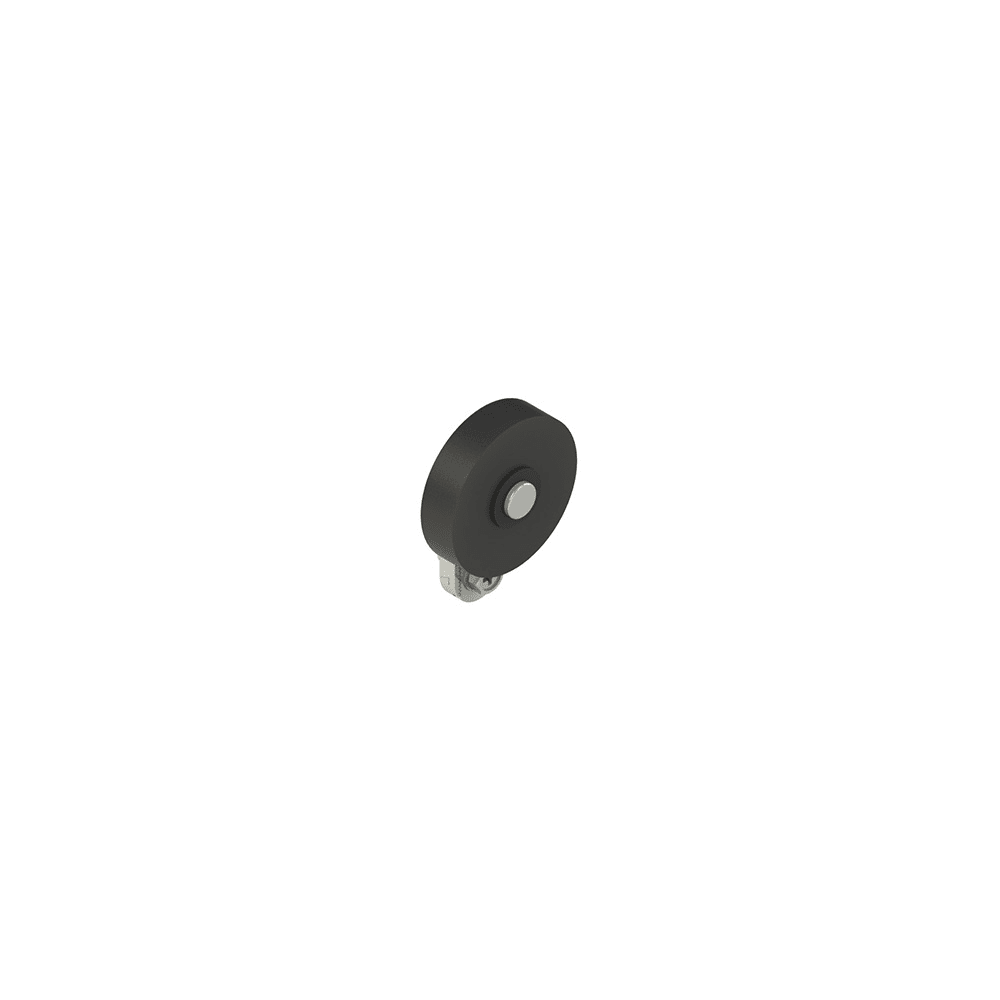 PIZZATO ELETTRICA - Leva girevole in metallo diritta regolabile con rotella in gomma ? 40 mm