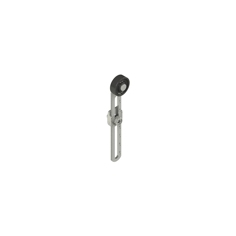 PIZZATO ELETTRICA - Leva girevole in metallo diritta con regolazione estesa e rotella in tecnopolimero ? 20 mm