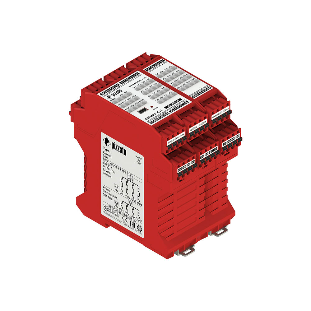 PIZZATO ELETTRICA - Modulo di sicurezza multifunzione programmabile, fino a SIL 3, PLe e Categoria 4 - serie Gemnis