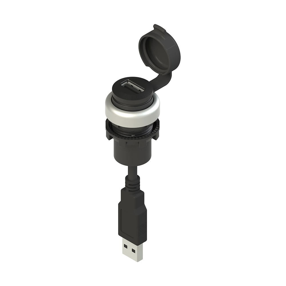 PIZZATO ELETTRICA - Presa USB 2.0 serie EROUND