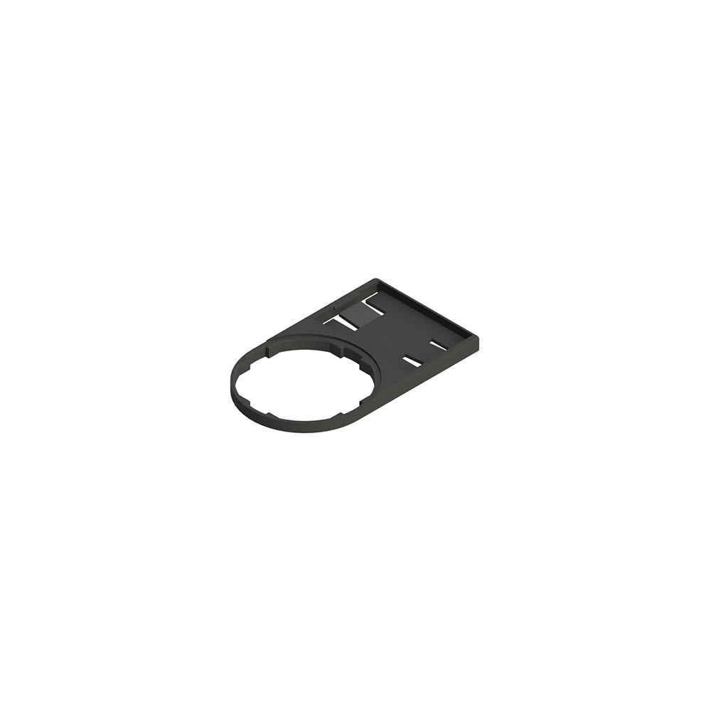 PIZZATO ELETTRICA - Portatarghetta con foro sagomato per targhetta 18x27 mm, senza targhetta