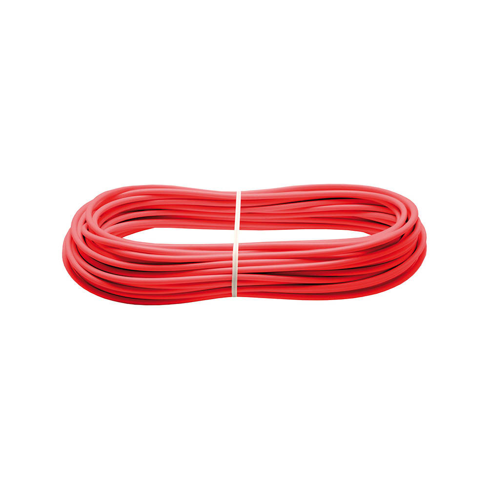 PIZZATO ELETTRICA - Fune acciaio plastificata rossa 100 m
