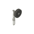 PIZZATO ELETTRICA - Leva regolabile dentellata con rotella in gomma diametro 50 mm a sbalzo
