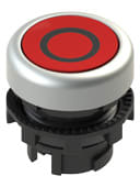 PIZZATO ELETTRICA - Pulsante ad impulso rasato rosso con marcatura E2 2PU2R329L1