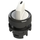 PIZZATO ELETTRICA - Selettore luminoso a leva corta a tre posizioni bianco con marcatura