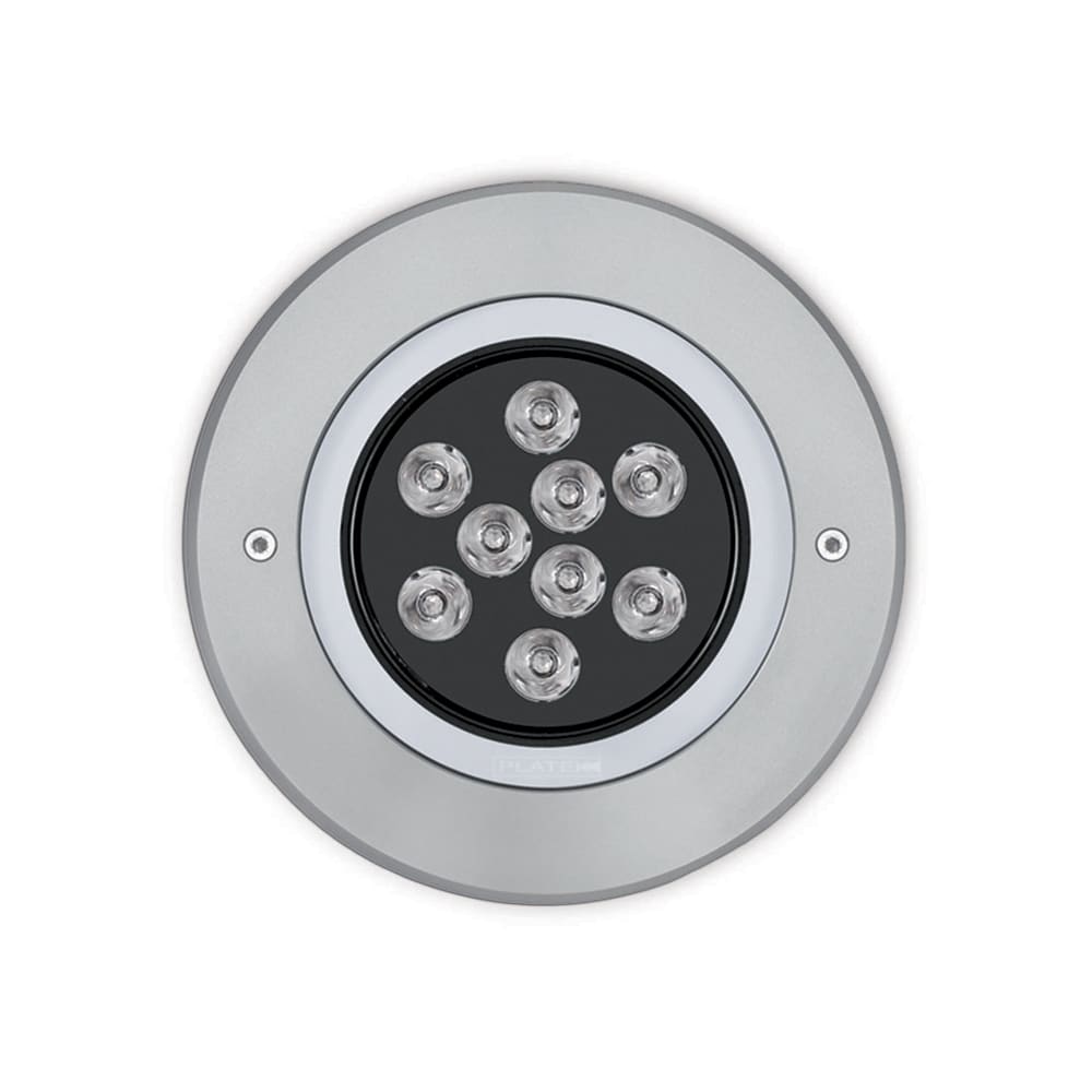 PLATEK - MEDIO FULL INOX 9 LED (15W-4K) MEDIUM-24