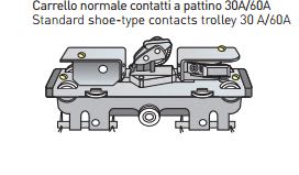 POGLIANO BUSBAR - BT CARRELLO PER GRU CONTATTI A PATTINO 6