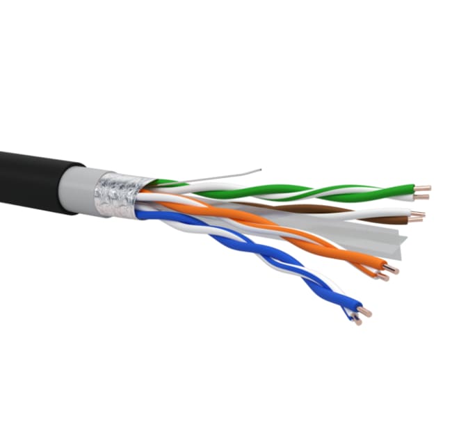 QUBIX - CAVO R6FT4YPE23 C6 F/UTP OUTD PVC-PE FCA