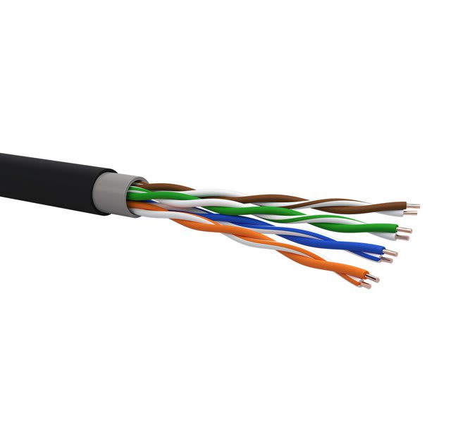 QUBIX - CAVO CPR6709 C5E U/UTP OUTD PVC-PE FCA