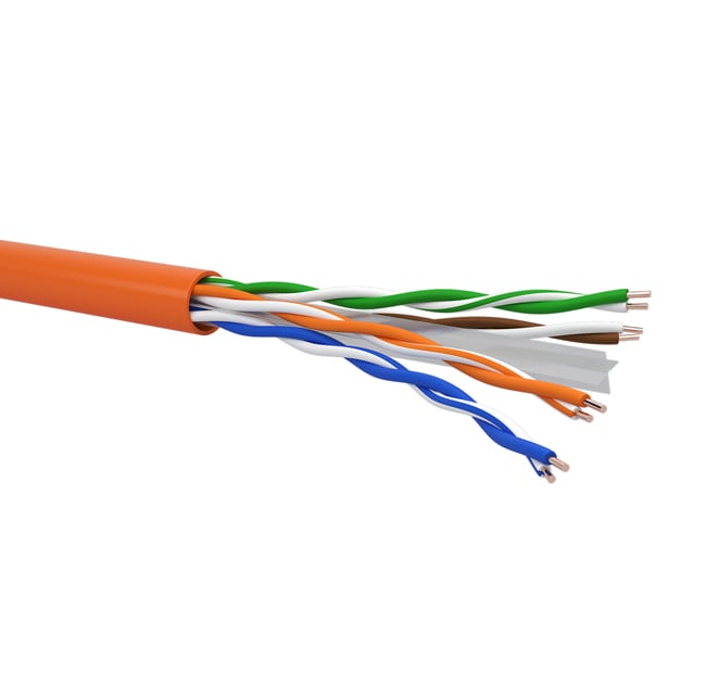 QUBIX - CAVO R6UT4H23 C6 U/UTP AWG23 LSZH ECA 0502669ARBB1000