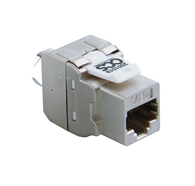 QUBIX - PRESA CCS EASYCRIMP C5E RJ45 STP GR