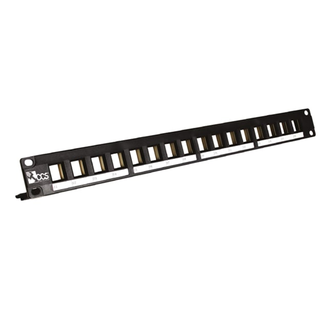 QUBIX - PATCH PANEL CCS VUOTO 16 POSIZIONI NE