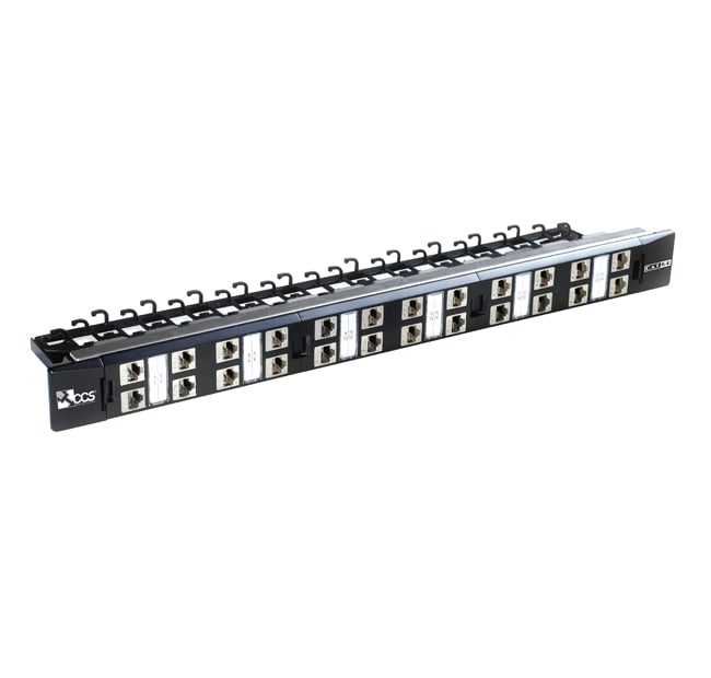 QUBIX - PATCHPANEL CCS EASYCRIMP C5E 24RJ45 STP