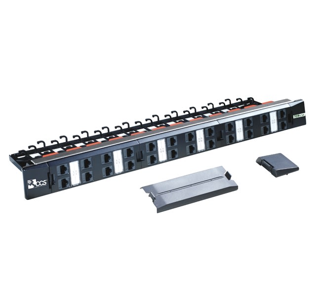 QUBIX - PATCHPANEL CCS EASYCRIMP C6ACH 24RJ45UTP 2002037