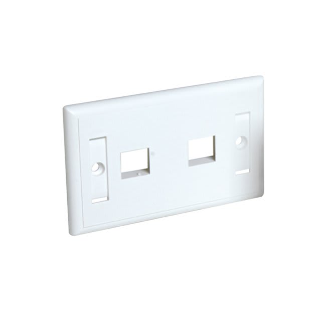 QUBIX - PLACCA CCS PASSO 503 2 POSIZIONI RJ45